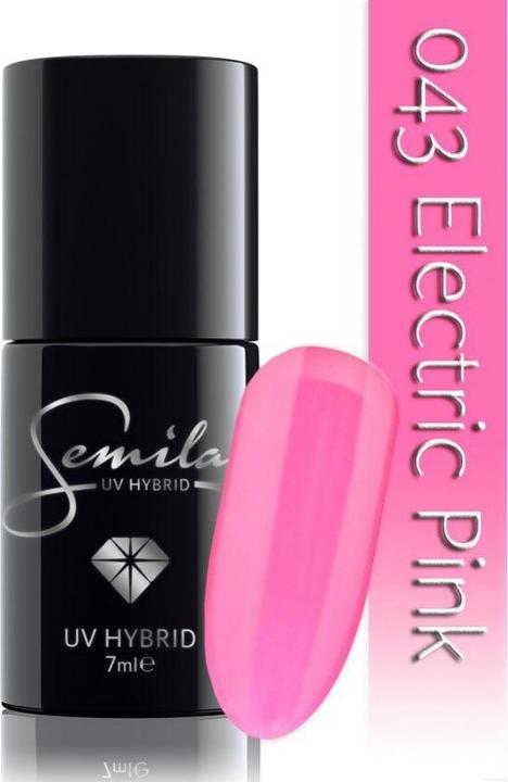 Image du produit Semilac 043 Rose électrique 7ml (Rose néon, Vernis semi-permanent)