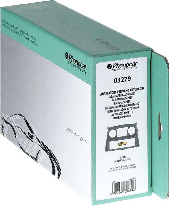 Actual product image Phonocar Radio panel black Nissan