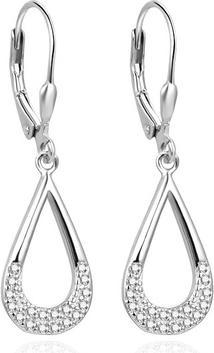 Image du produit Agato Charmants boucles d'oreilles en argent avec zircons AGUC3523