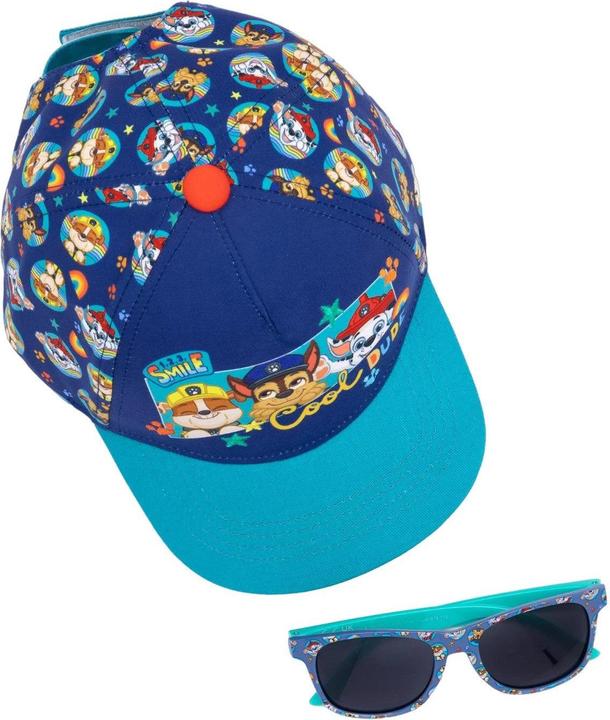 Image du produit Paw Patrol Lunettes de soleil et casquette de baseball pour garçons (Taille unique)