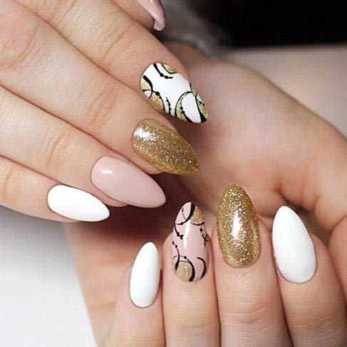 Actual product image Semilac 037 Gold Disco 7ml (UV gel varnish)