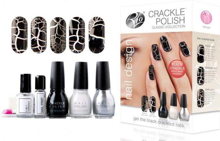 Produktbild Rio Crackle Nails Classic“ ( NCRC) (White, Black, Silver)