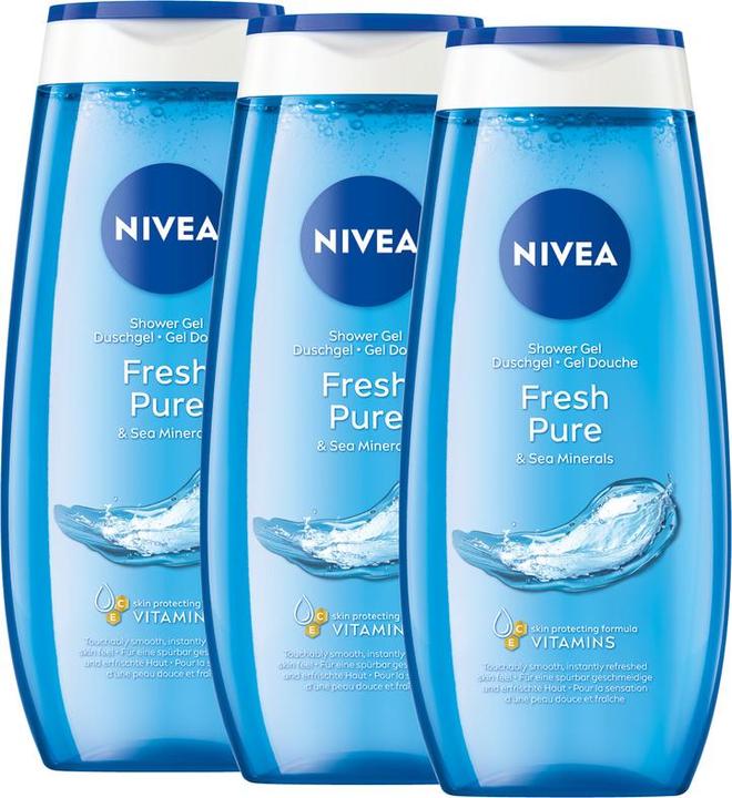 Actual product image NIVEA Duschgel Fresh Pure Trio (750 ml)