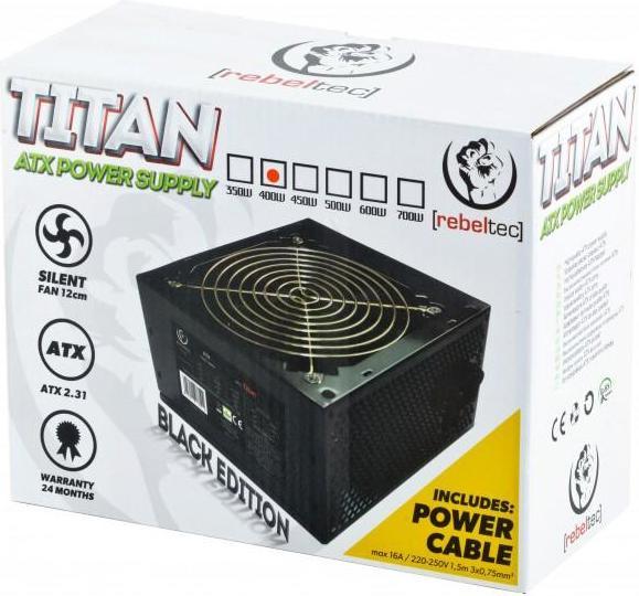 Produktbild Rebeltec ATX ver 2.31 TITAN 600W computer power supply (600 W)