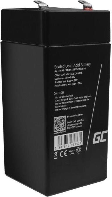 Produktbild GreenCell Battery AGM VRLA 6V 15Ahh - Batterie - 15.000 mAh (6 V, 15 Ah)