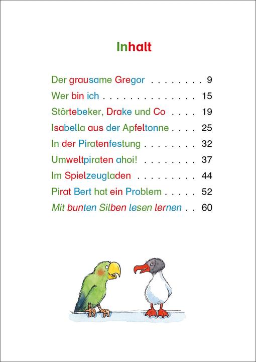 Immagine prodotto Silbengeschichten zum Lesenlernen - Piratengeschichten (Tedesco, Alexandra Fischer-Hunold, Ines Rarisch, I primi lettori Loewe, 2021)