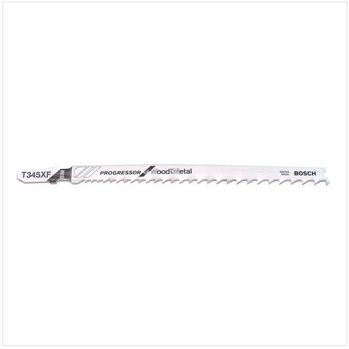 Actual product image Bosch Professional Zubehör PRO Multi Material thick and thin T345XF Stichsägeblatt, 132 mm, 5-tlg.