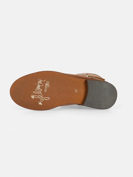 Actual product image Felmini ORDERG W106 Wide Fit boots made of genuine leather, with low heel, inner zip f (40)