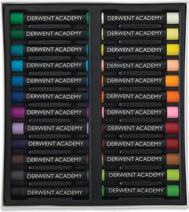 Actual product image Derwent Academy Oil Pastel Pencil Multicolor 24 Piece(s) (Multicoloured, 24 x)
