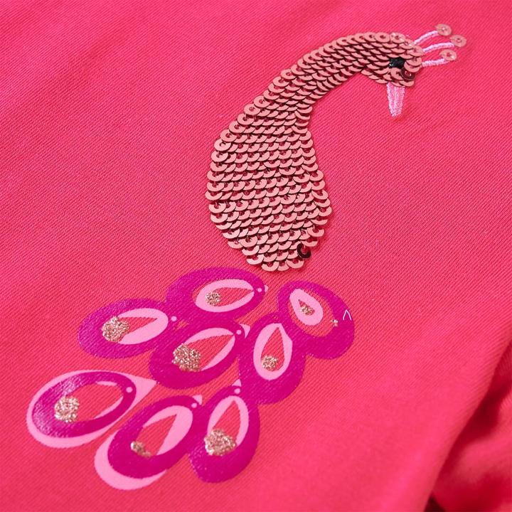 Immagine prodotto VidaXL Camicia a maniche lunghe per bambini rosa brillante 128,Materiale: 95 % cotone (128)