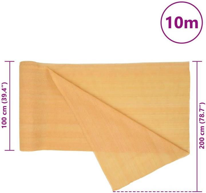 Actual product image VidaXL Zaunblende farbe m HDPE 75 g/m² (1000 cm)