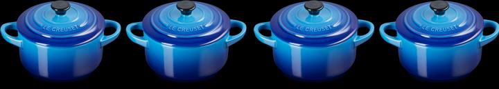 Actual product image Le Creuset Mini Cocotte Set AZURE