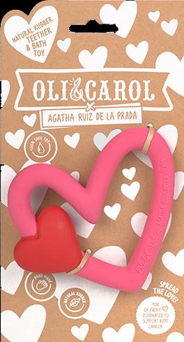Image du produit Oli and Carol x Agatha Ruiz de la Prada Coeur Anneau de dentition & Jouets de bain