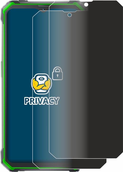 Productafbeelding BROTECT Anti-spionnetje privacyfolie Beschermfolie tegen blauw licht (2 Stuk, Blackview BV7100)
