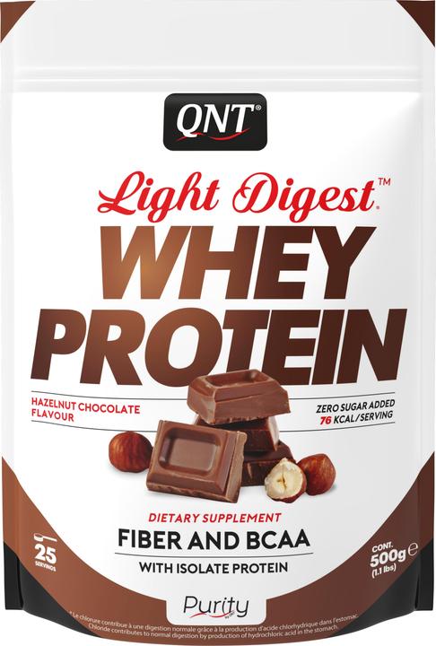 QNT Light Digest Whey Protein (Hazelnut, 1 pcs., 500 g)