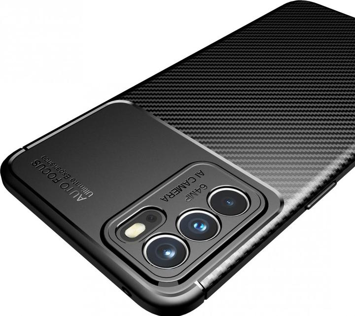 Produktbild Screenguard Oppo Reno6 5G Hülle Carbon Design TPU Case (Oppo Reno 6 5G)