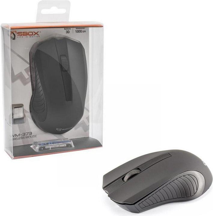 Actual product image Sbox WM-373B black mouse (Wireless)