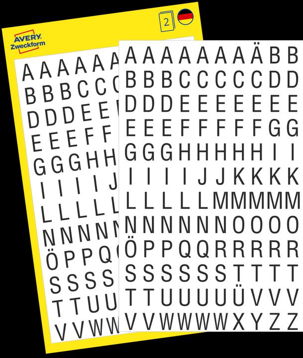 Image du produit Z-Design Étiquettes de lettres Helvetica Condensed