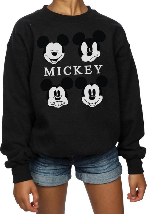 Actual product image Disney Girls Mickey Mouse Four Heads Sweatshirt (152, 158)