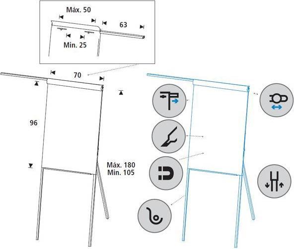 Productafbeelding Rocada Fixer Flipchart (96 x 70 cm)