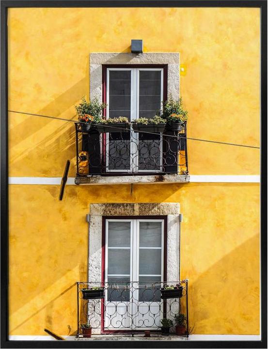 Immagine prodotto Trenddeko La facciata della casa gialla (40 x 50 cm)