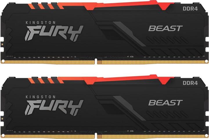 Actual product image Kingston FURY Beast RGB (2 x 32GB, 3600 MHz, DDR4-RAM, DIMM)