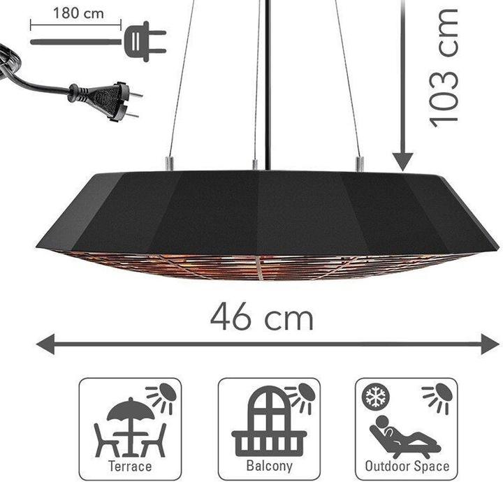 Produktbild Trotec Halogen infrared heater IR 2010 SC, Name: IR 2010 SC, Power (W): 2000, Heated space (m (2000 W)