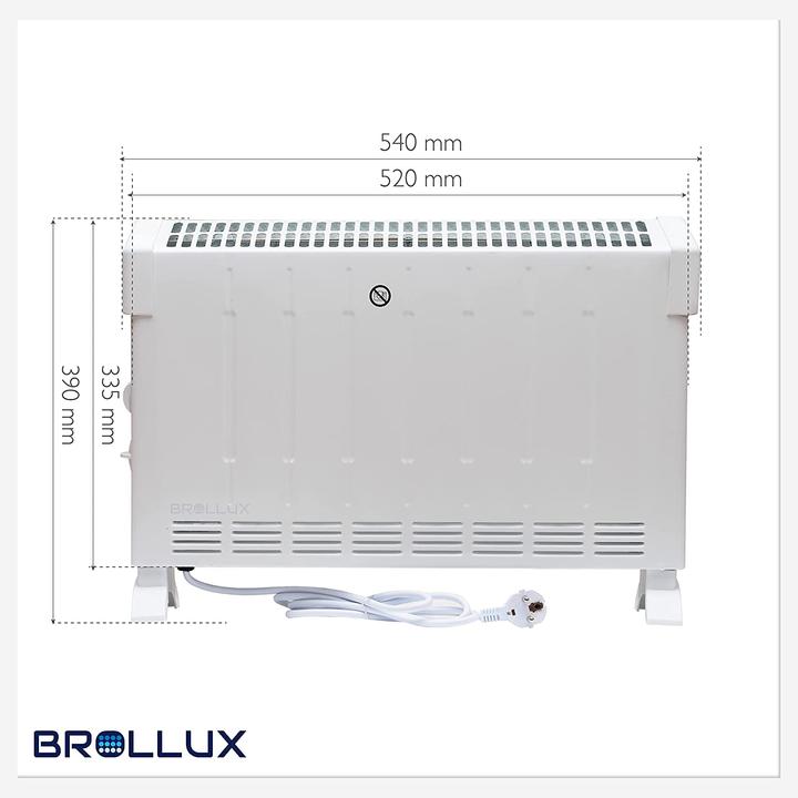 Produktbild Brollux Elektroheizung 2000W Weiss (2000 W)