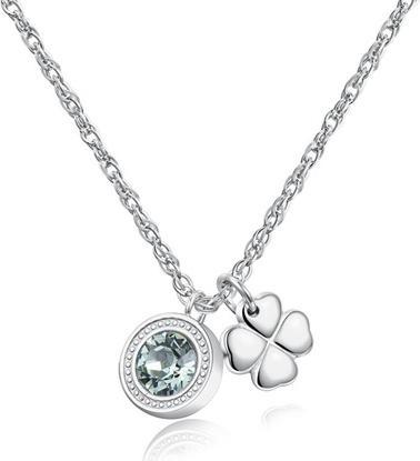 Immagine prodotto Sagapo S'Agapµ - Collana in acciaio con cristallo e quadrifoglio Lucky Light SKT02