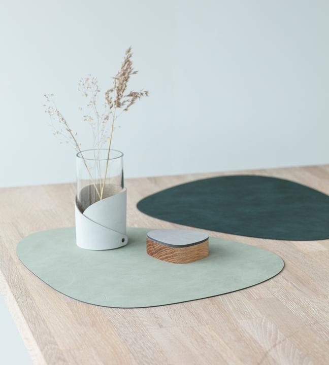 Immagine prodotto Lind DNA Tovaglietta Curve L, doppia Nupo Verde scuro/Verde oliva, 37x44 cm (1 x, 37 x 44 cm)