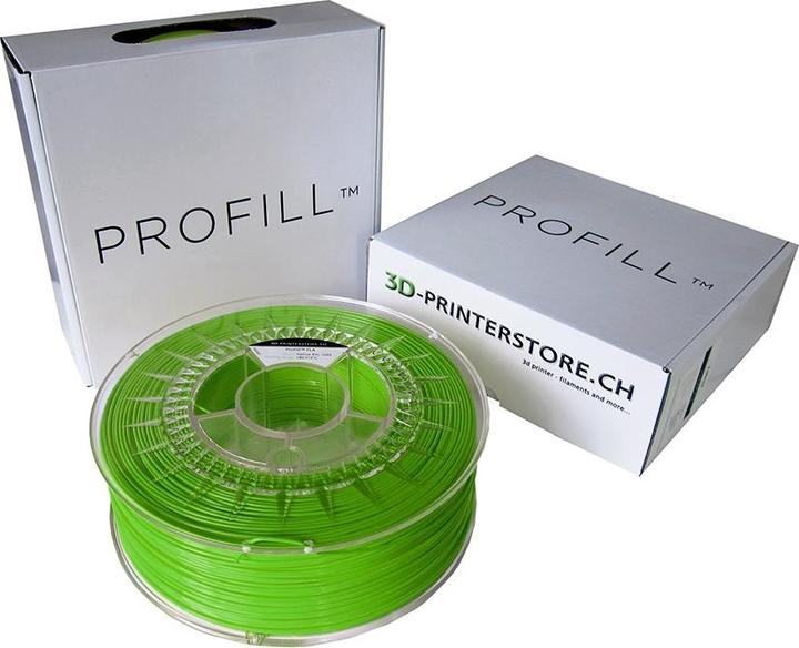 Produktbild 3d-printerstore.ch PLA ProFill Filament 1.75mm 1 kg apple green RAL 6018 (PLA, 1.75 mm, 1000 g, Grün)