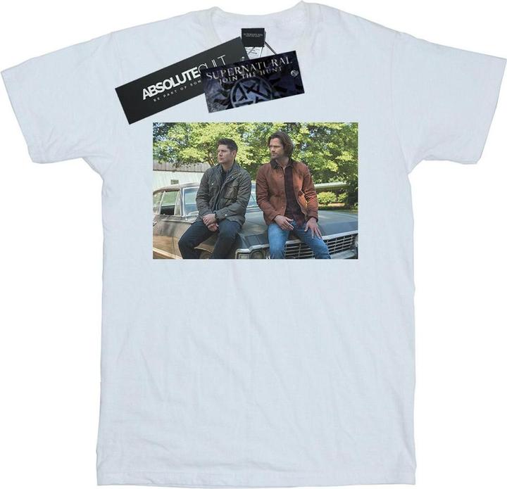 Actual product image Supernatural Womens/Ladies Impala Brothers Cotton Boyfriend T-Shirt (XL)