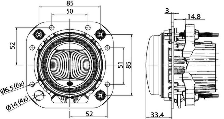 Immagine prodotto Hella Fari abbaglianti DE LED per AGCO