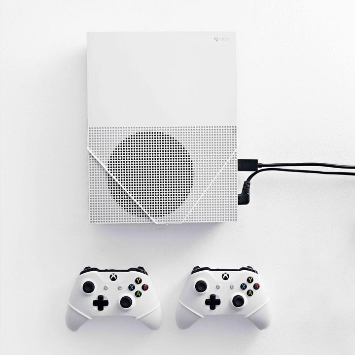 Produktbild Floating Grip Floating Grips Xbox One S and Controller Wall Mounts - Bundle (White) (Xbox One S)
