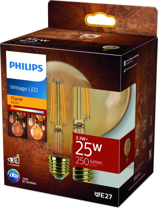 Immagine prodotto Philips Amber (E27, 3.10 W, 250 lm, 1 x, F)