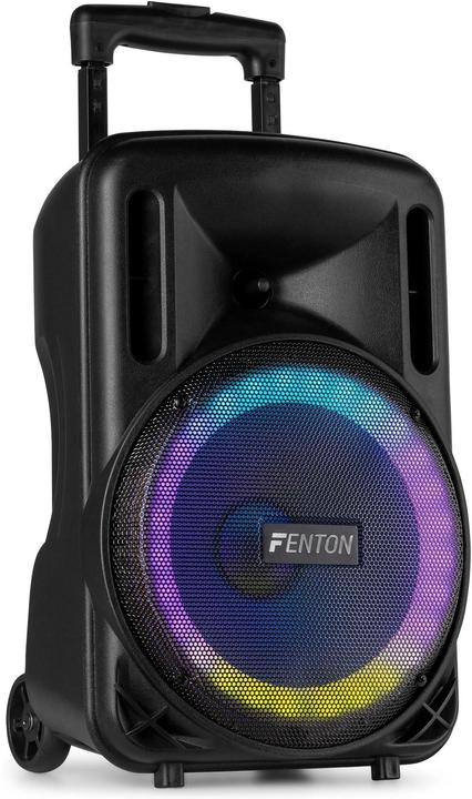 Fenton Speaker Bluetooth - FT10LED MK2 karaoke box met LED’s, accu en microfoon - Voor (Active)