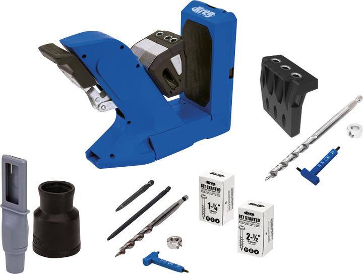 Actual product image Kreg Pocket Hole Jig 720 Pocket Hole Drilling Jig + Micro Drilling Jig + Step Drill + Bit + Schr