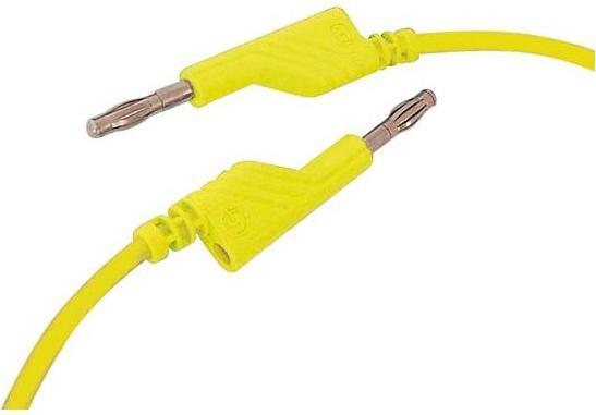 Actual product image Hirschmann MEASURING LEAD 4mm 50cm / YELLOW (MLN-SIL / 1)