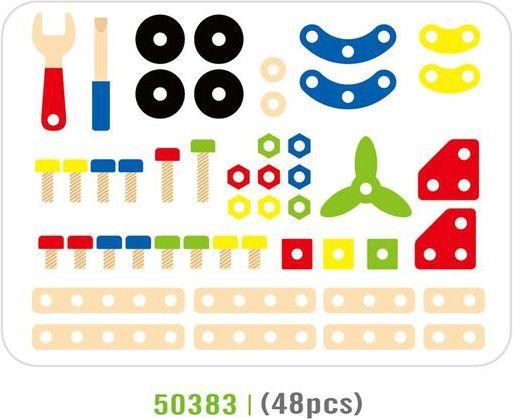 Actual product image Viga Toys Construction bricks, wood 48 parts (N50383)