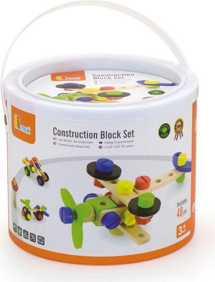Actual product image Viga Toys Construction bricks, wood 48 parts (N50383)
