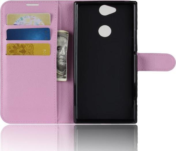 Actual product image MU Classic Litchi Leather Bookcover Series (Xperia XA2 Plus)