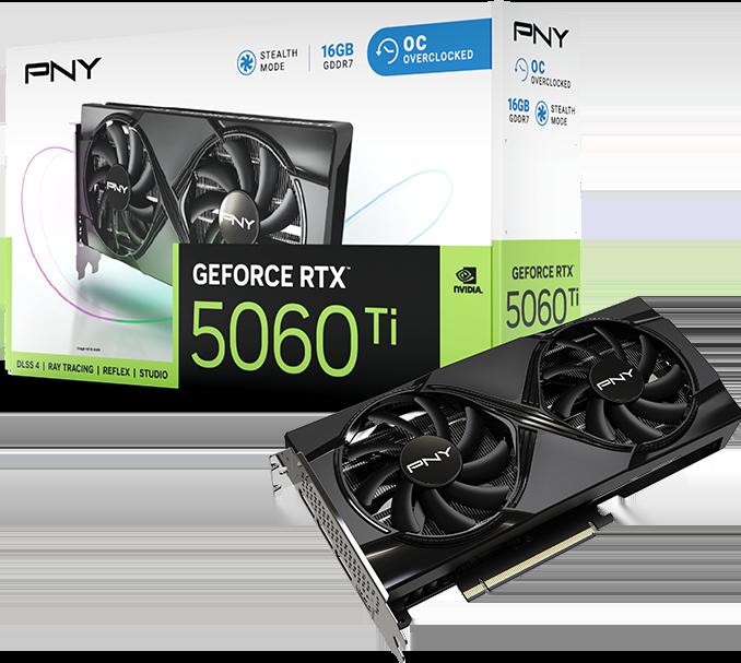 Produktbild PNY GeForce RTX 5060 Ti Overclocked Dual Fan (16 GB)