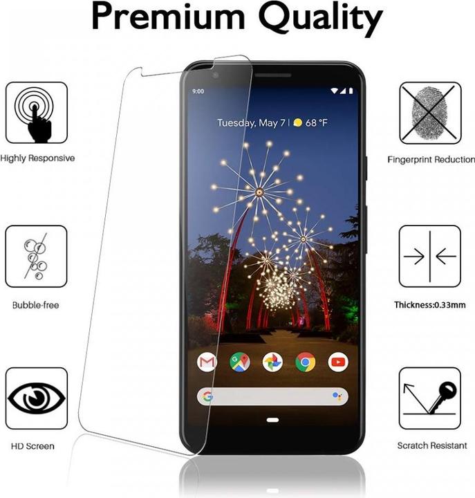 Image du produit Screenguard Google Pixel 3a XL Protection en verre blindé Case Friendly Design (1 pièce(s), Google Pixel 3a XL)