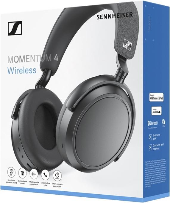Actual product image Sennheiser Momentum 4 Wireless (ANC, 60 h, Wireless, Cable)