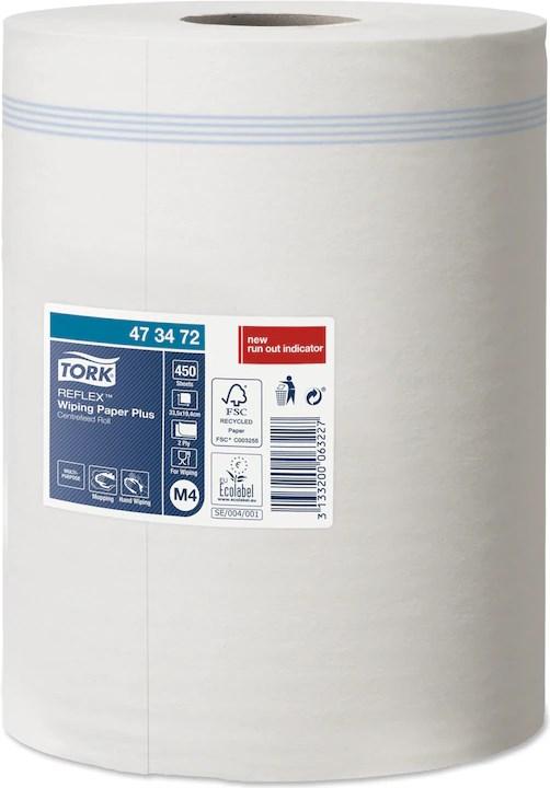 Actual product image Tork Reflex multi-purpose cleaning roll, 2-ply, white, 150.8 m (450 x)