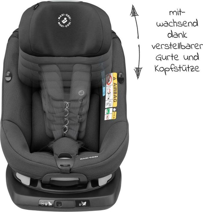 Immagine prodotto Maxi-Cosi AxissFix Grafite autentica (Reboarder, ECE R129/i-Size Standard)