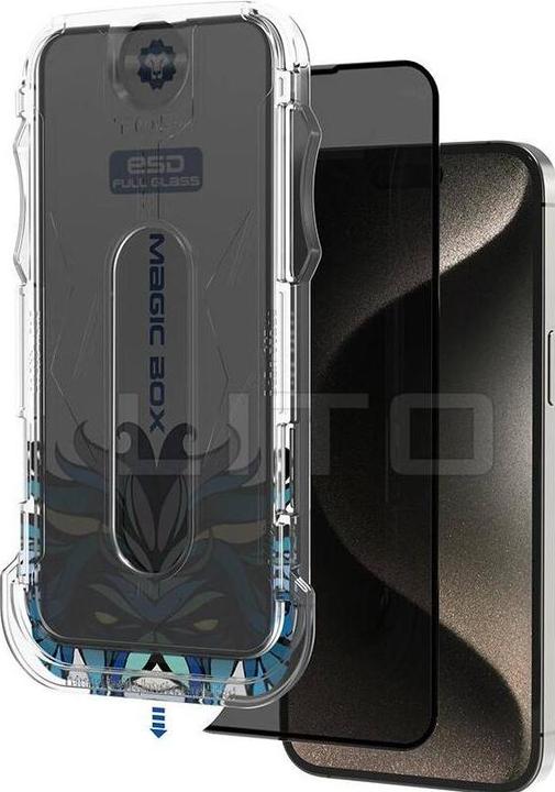 Actual product image Lito Panzerglas Privacy inkl. Installationstool (1 Piece, Apple iPhone 15)