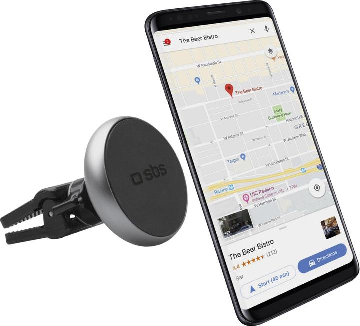 Actual product image SBS Wide Round magnetic car mount with adjustable clip