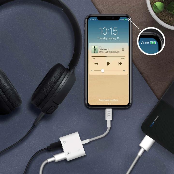 Produktbild Avizar HL-099 Lightning Audio- Ladeadapter (Lightning, 3.5mm Klinke)