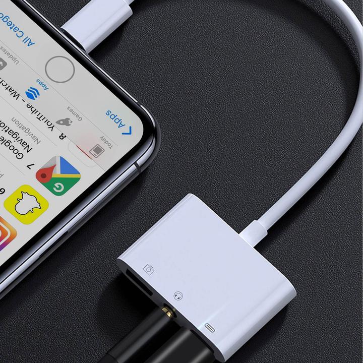 Actual product image Avizar USB / iPhone / 3.5mm Jack Adapter (Lightning, 3.5mm jack)